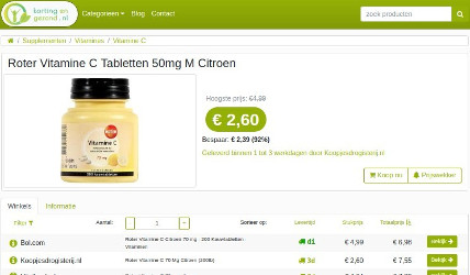 Korting en Gezond.nl